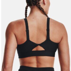 Under Armour Open Back Sports bra - UA Infinity Mid Twist Back - Black - Gym